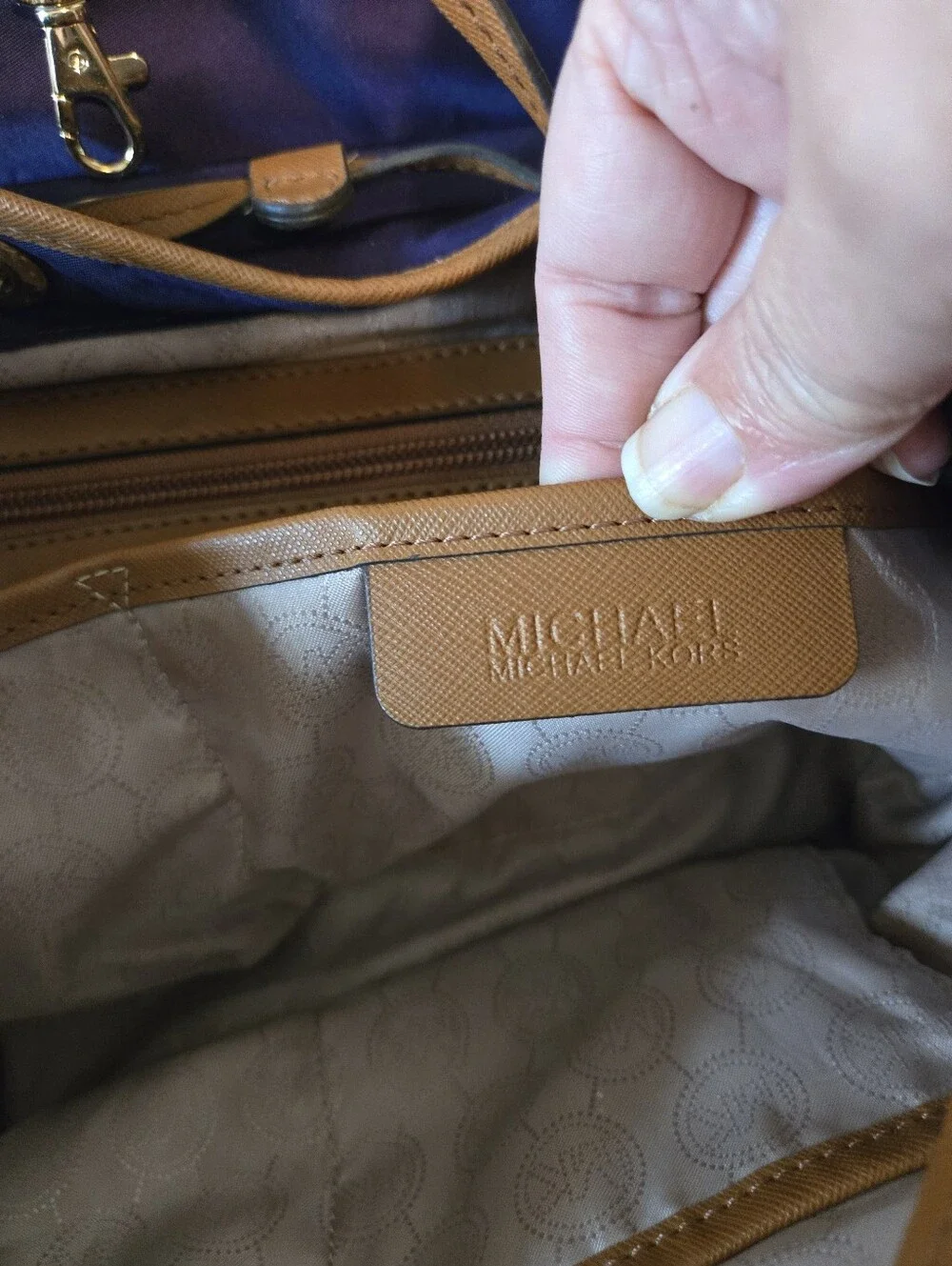 Michael Kors Kempton Purple Nylon Backpack Bag